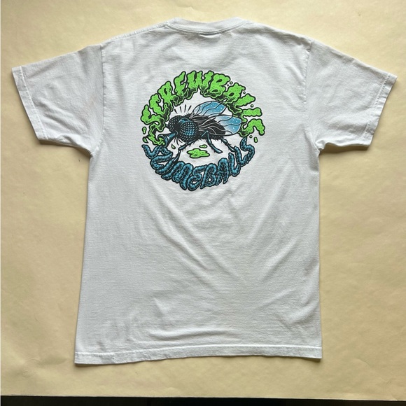 Santa Cruz slime balls printed T-shirt, used good condition - Picture 1 of 8